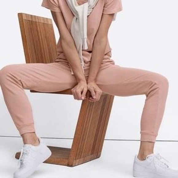 MATE the label Pants - MATE THE LABEL organic terry classic jogger rose XS